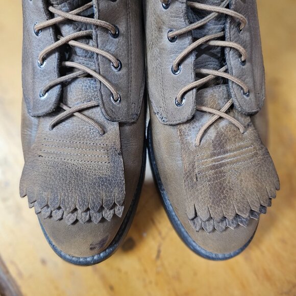 Ariat Lace Up Roper Ankle Boots Size 8 - Picture 2 of 8